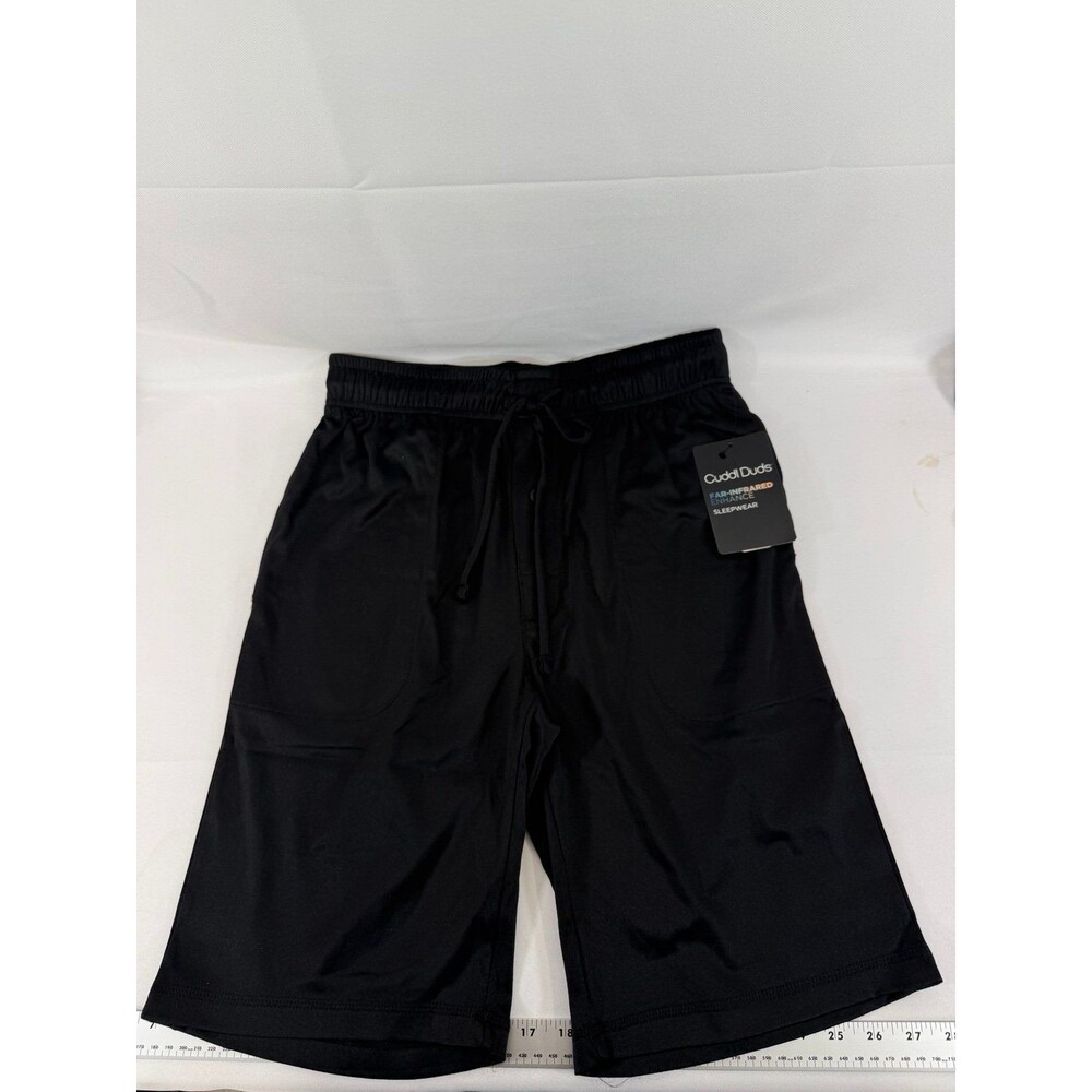 Cuddl Duds Far-Infrared Enhance sleepwear Men’s Shorts Black Size Small NWT